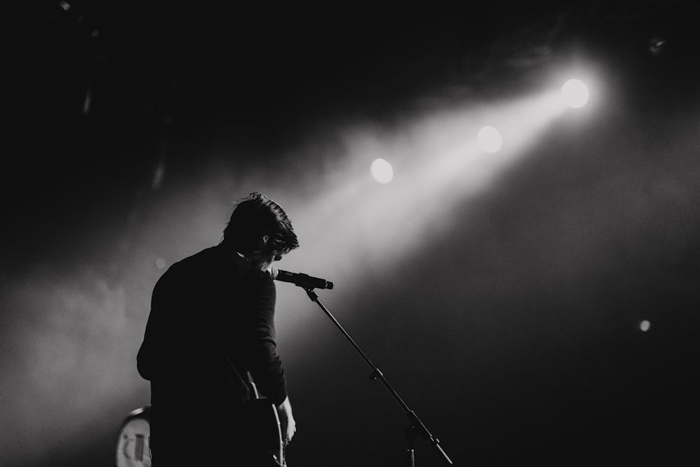 man playing guitar