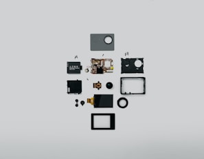 black and gray electronic device kit
