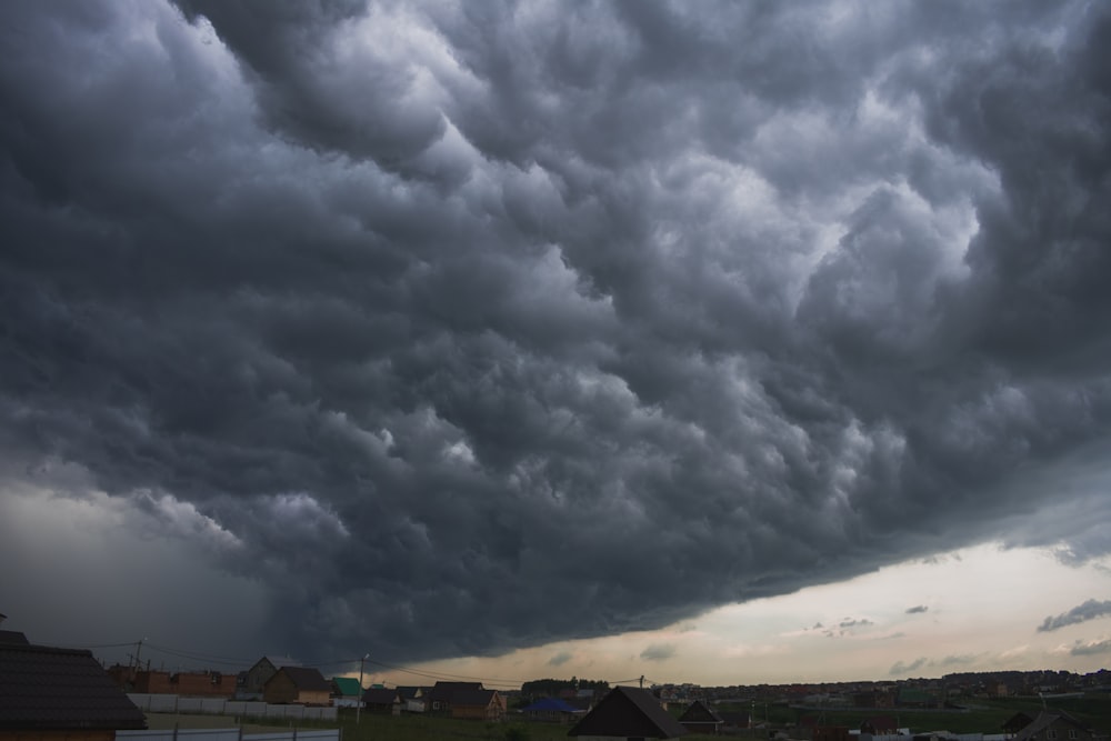 grey stormy sky