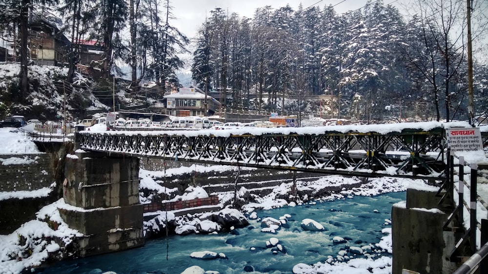 black metal bridge during daytime