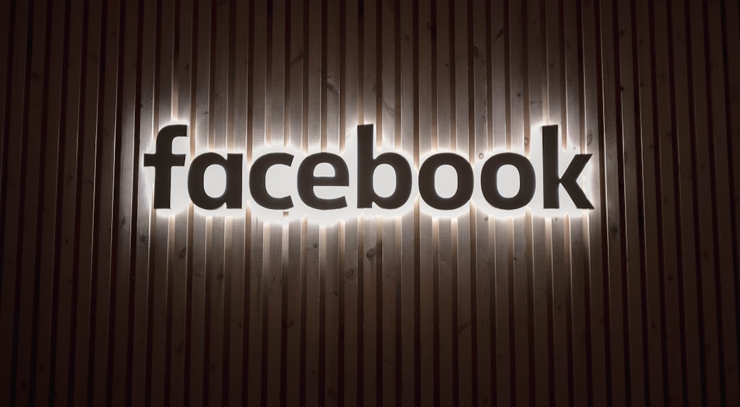 facebook sign lit up