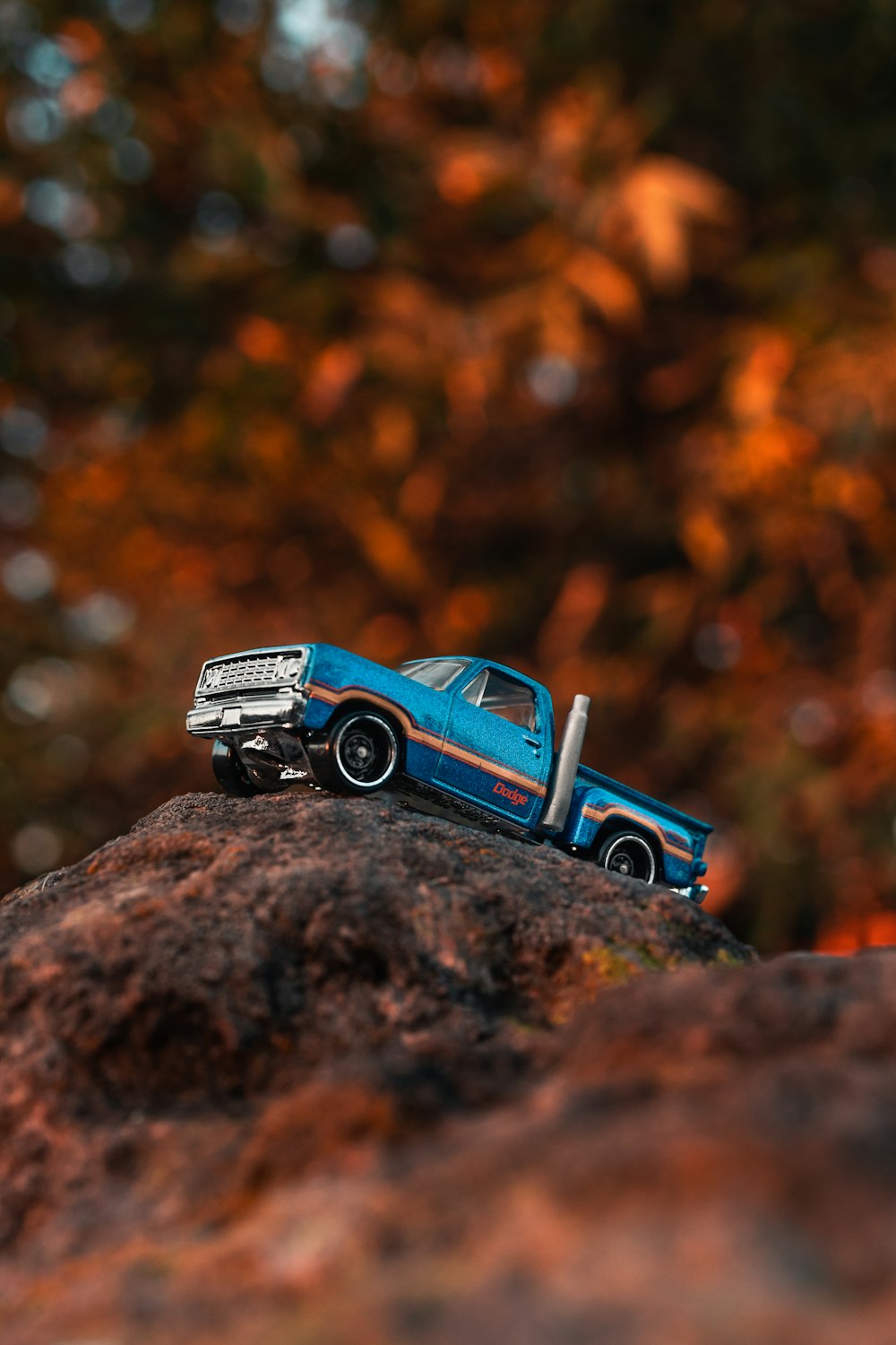 blue single cab pickup truck die cast model toy car