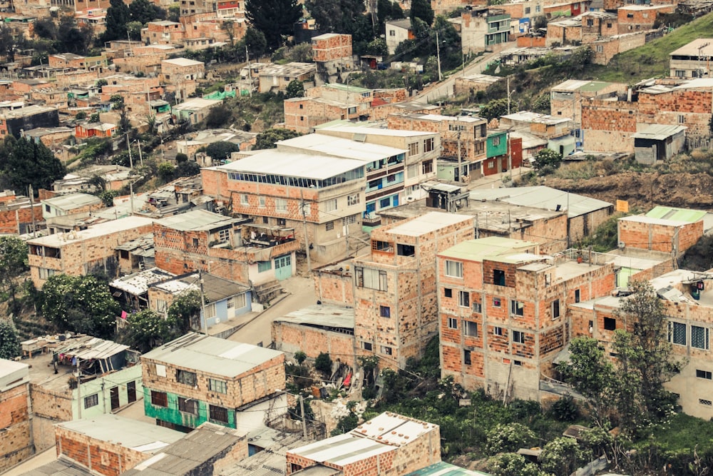 high-angle photography of buildings during daytime