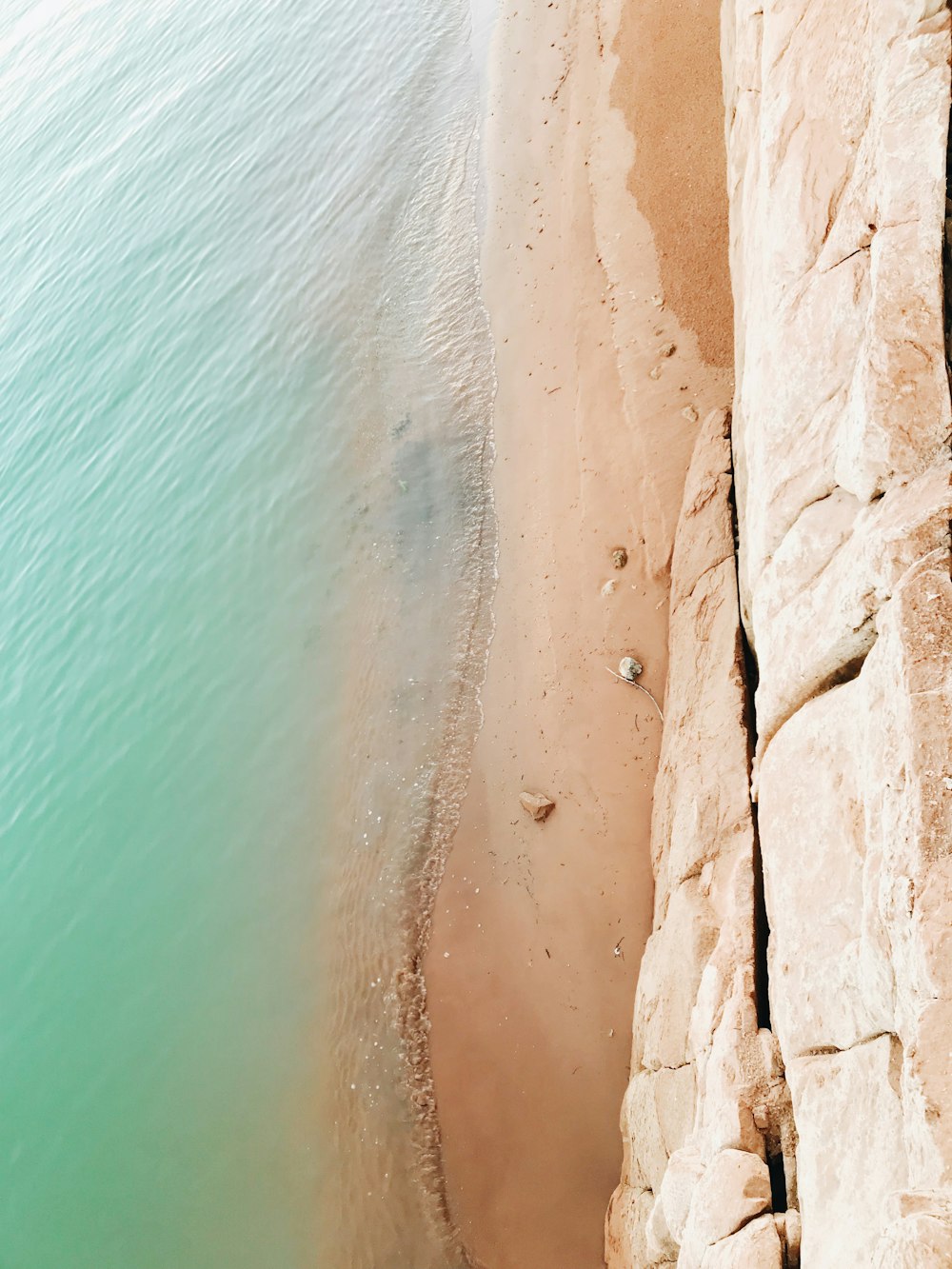 aerial photo of sea