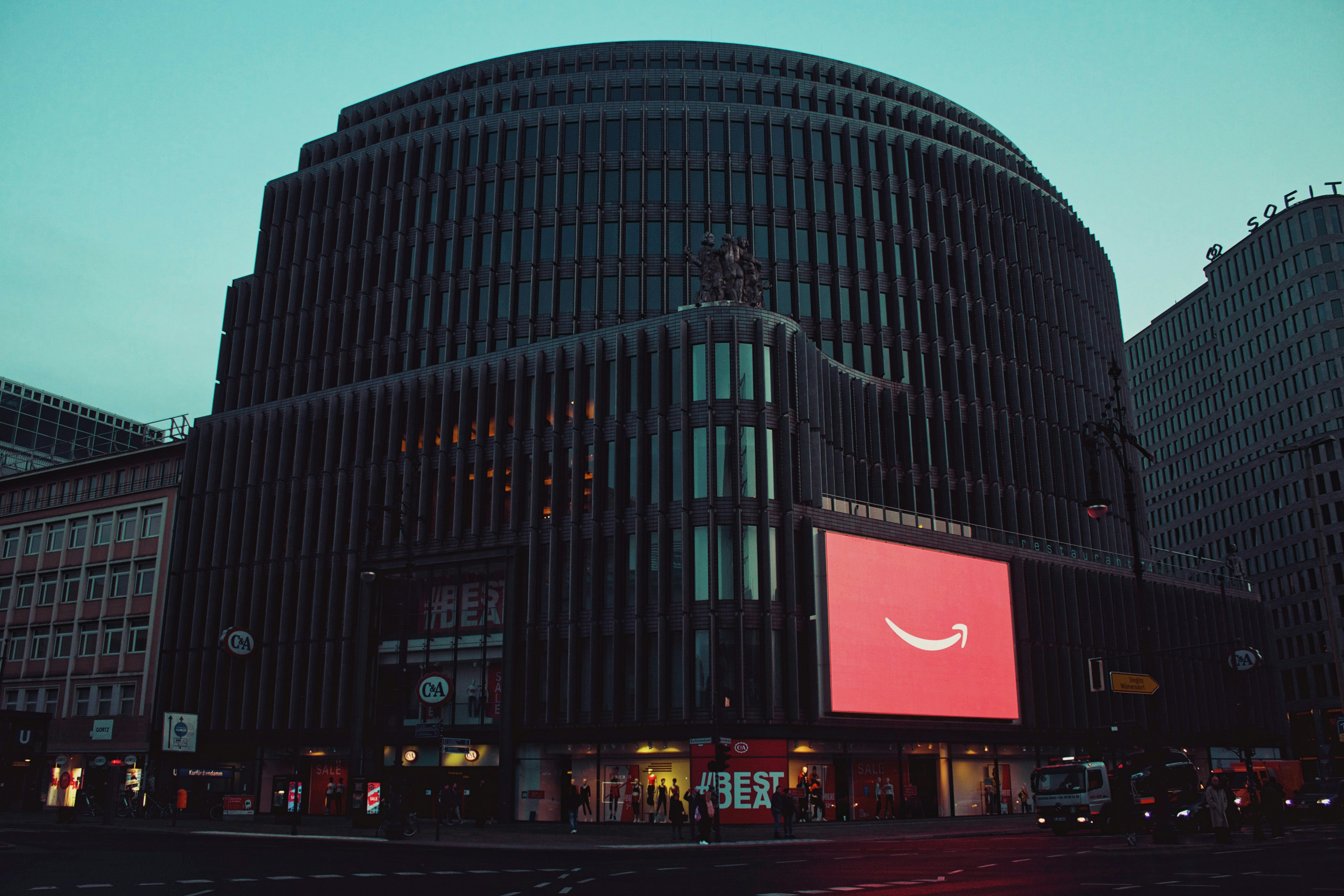 black concrete building