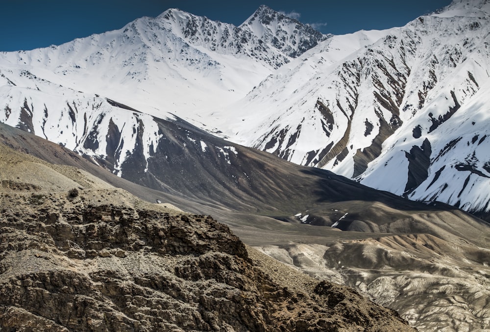 white mountain ranges during daytime