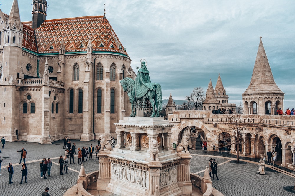 fisherman's bastion in Budapest during daytime