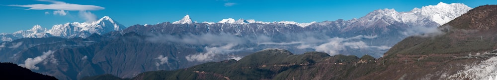 mountains over the louds