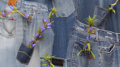 blue denim bottoms