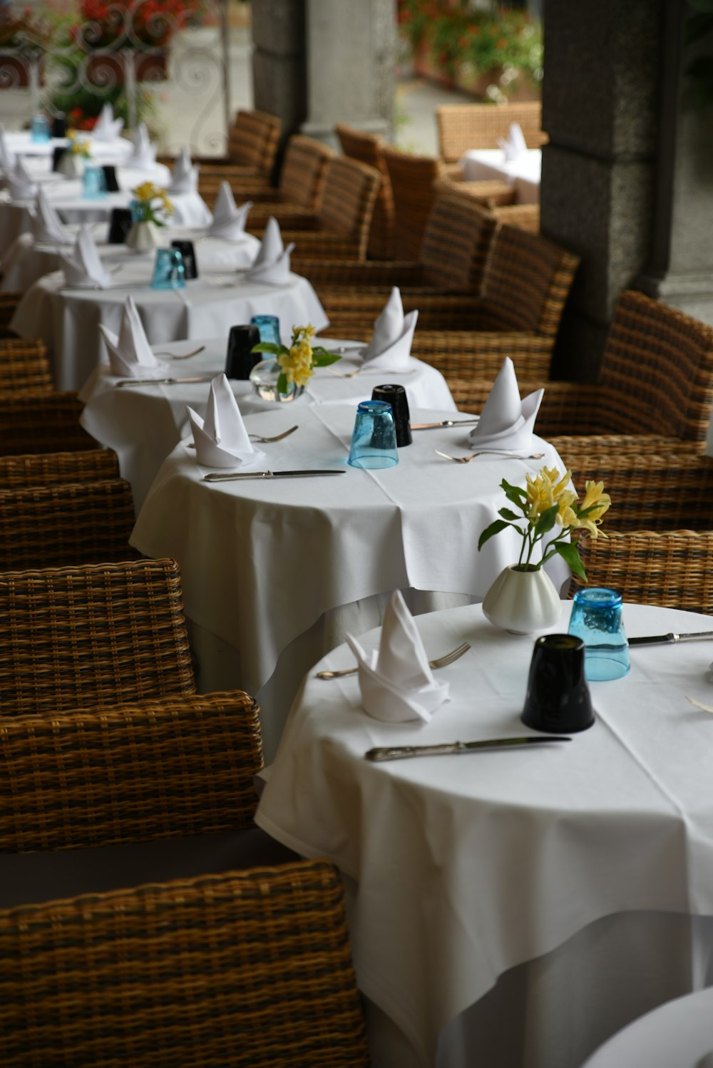 white ceramic vase on white table