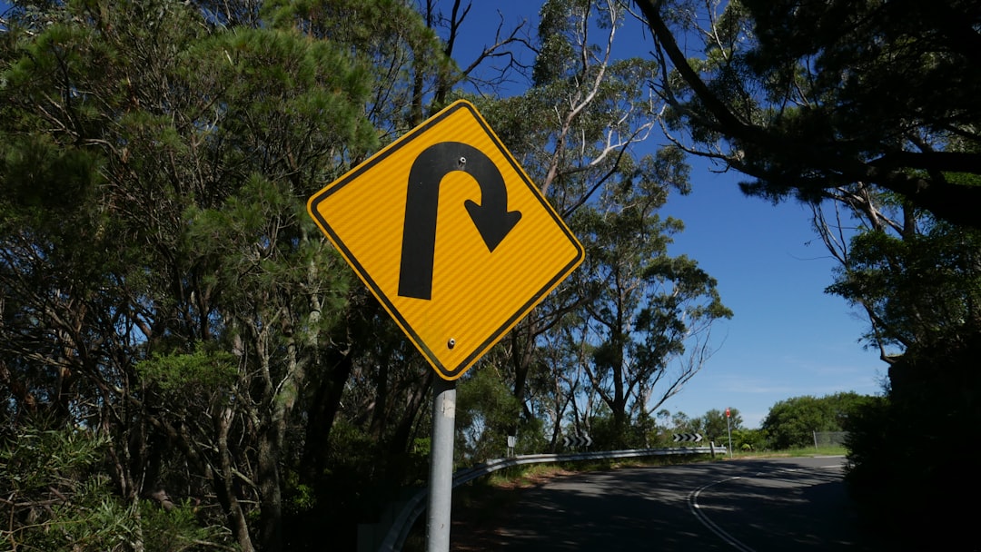 curve road signage