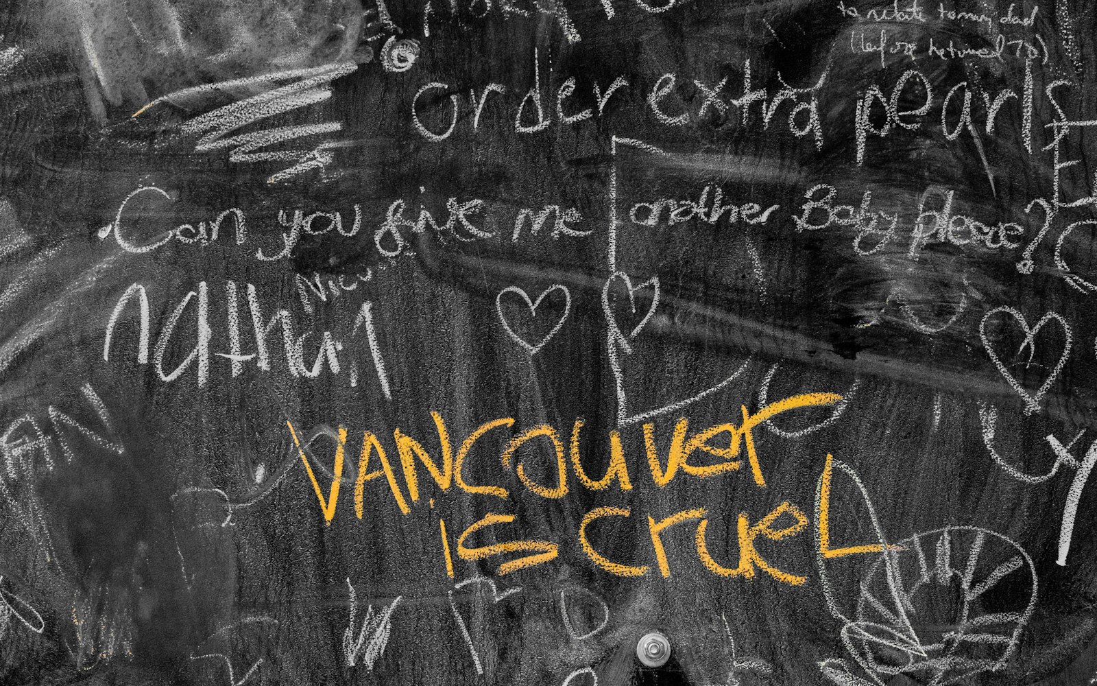 Nikon D3S + Nikon AF-S Nikkor 28-300mm F3.5-5.6G ED VR sample photo. Vancouver is cruel text photography