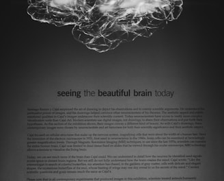 a black and white photo of a brain