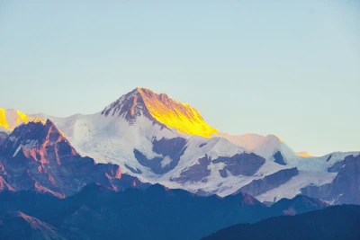 Mountain valley Annapurna Gurung village Nepal
