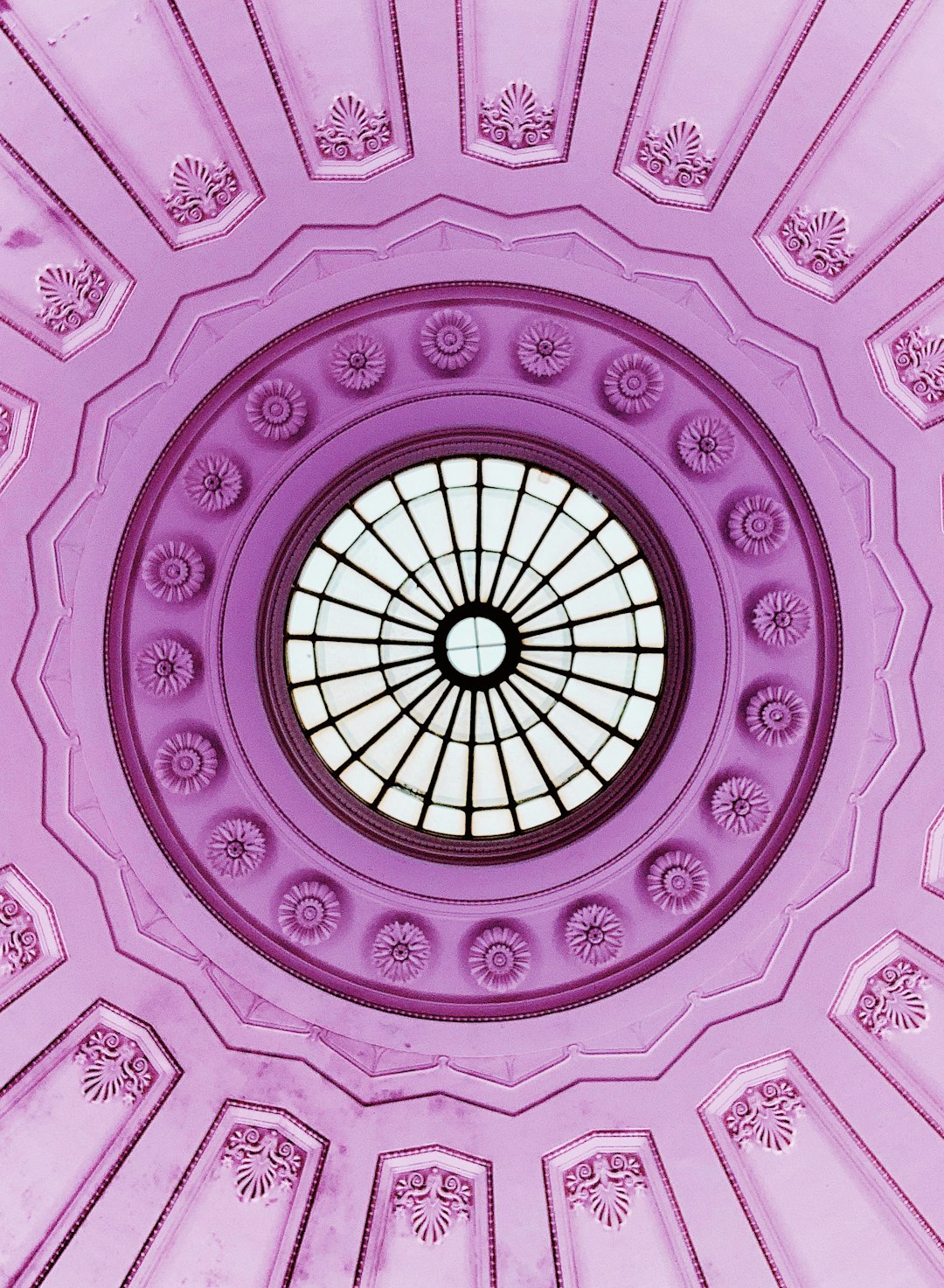 pink dome building art