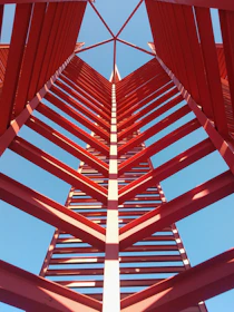 red metal tower