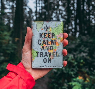 Keep Calm and Travel on bag