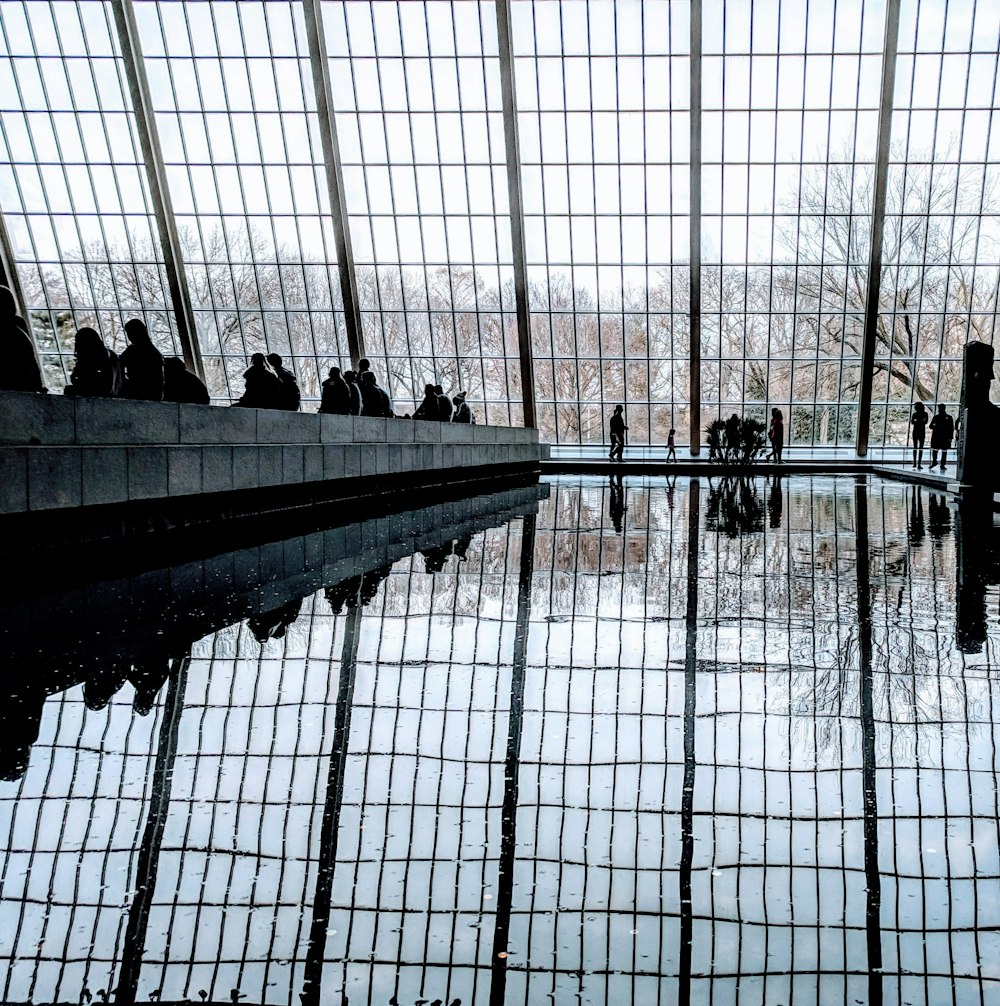 window reflection on floor during daytime