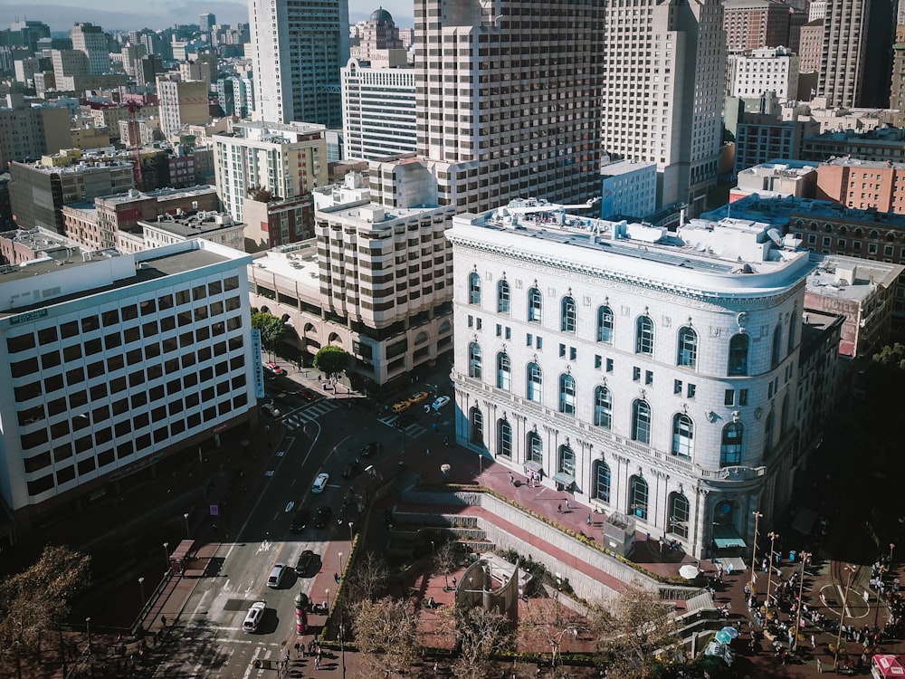 aerial view photography of city skyline