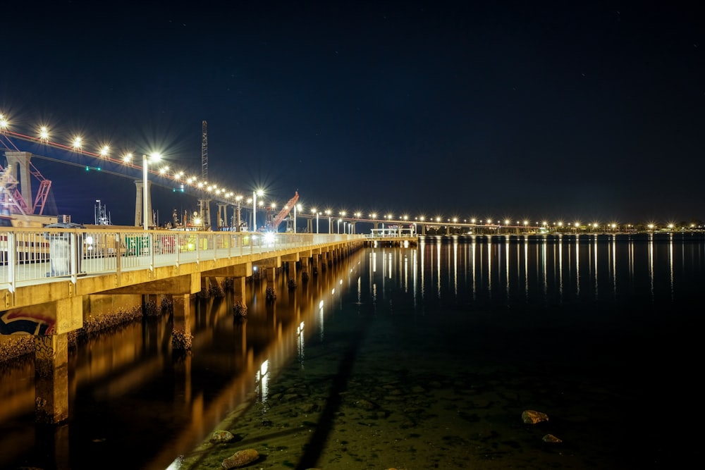 town during nighttime