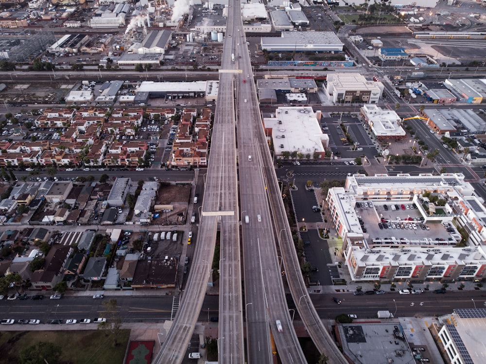 aerial photography of road during day time