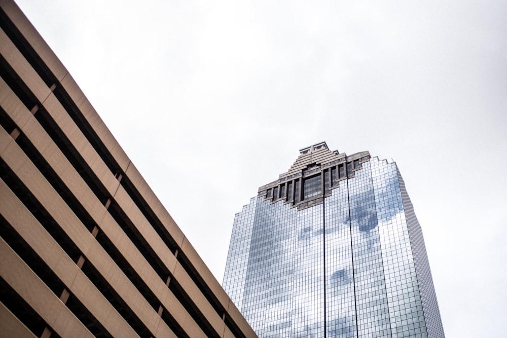 low-angle photography of high-rise building