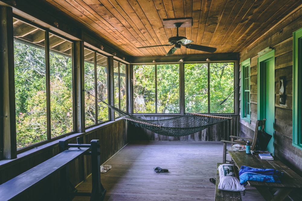 empty black hammock