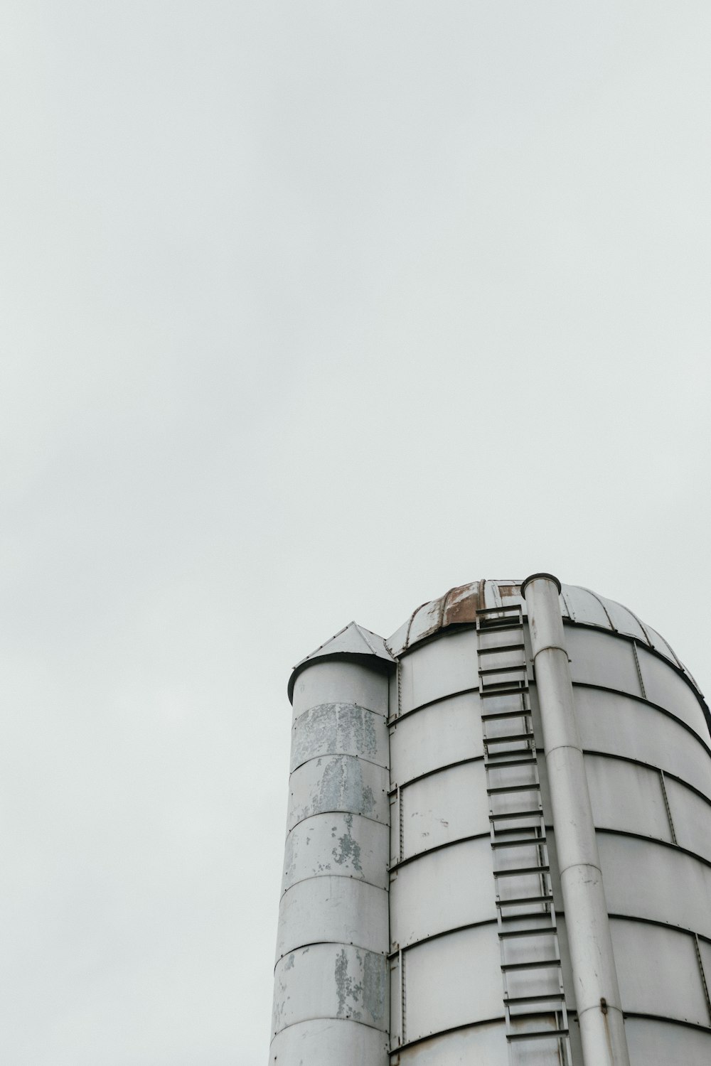 gray concrete building under white skies