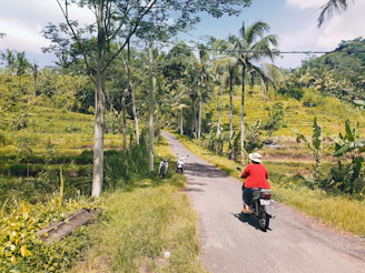 person riding on motorcycle during daytime