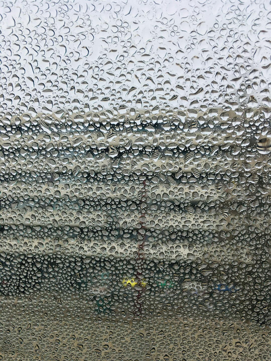 wet window glass