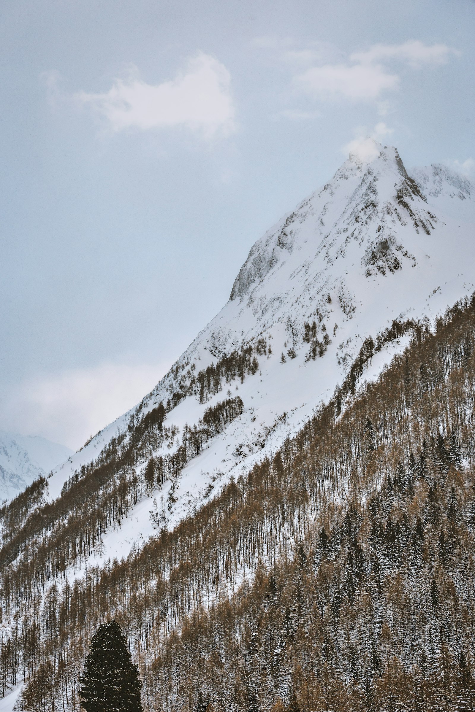 Canon EOS 6D + Canon EF 70-200mm F4L IS USM sample photo. Snow-covered mountain photography