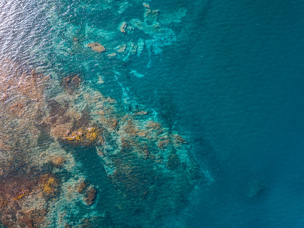 Fotografía de vista aérea del cuerpo de agua