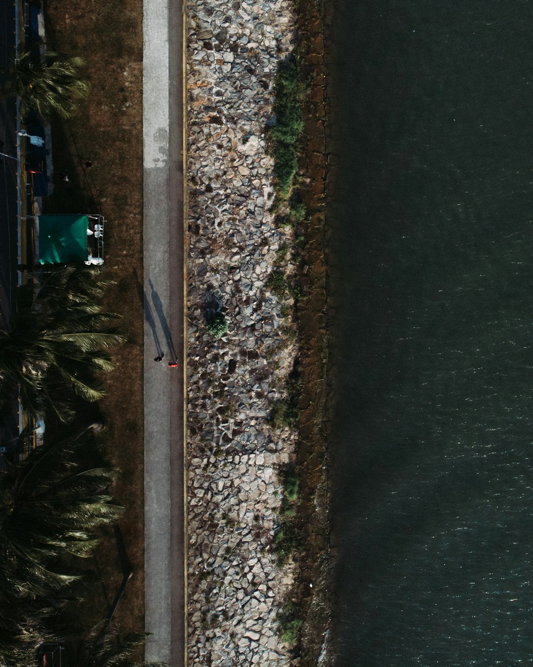 aerial view of road during daytime