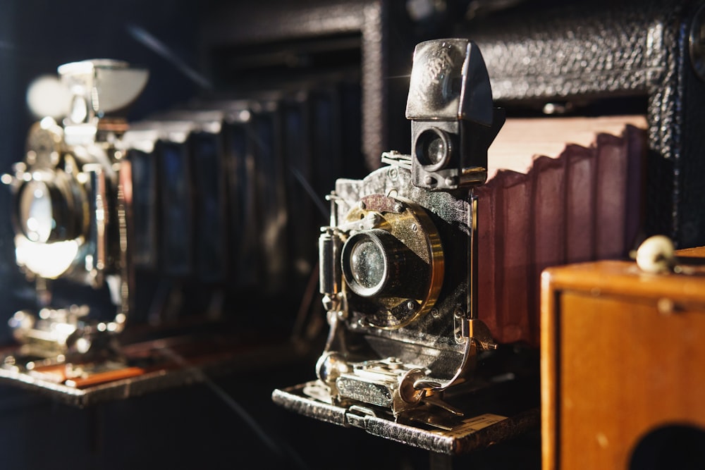 black twin reflex cameras