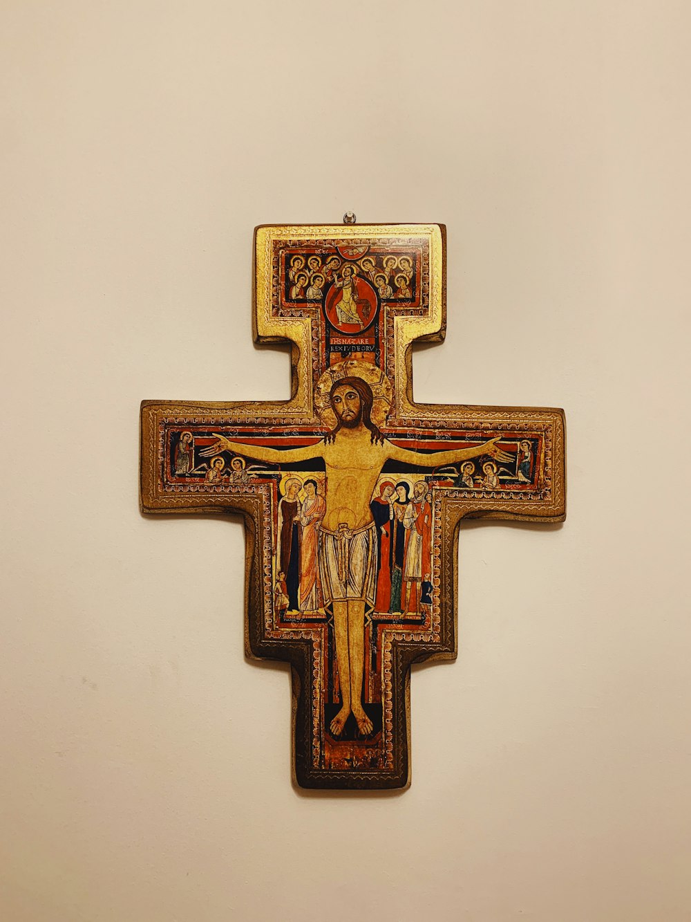 Decoração da parede da cruz de Jesus Cristo