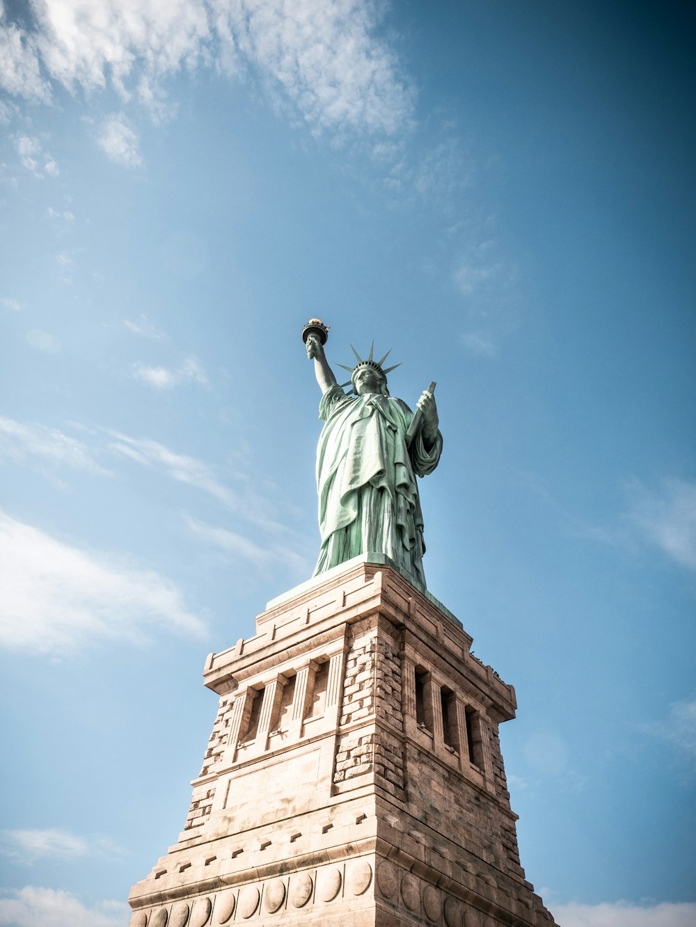 low angle photography of Statue of Liberty, New York