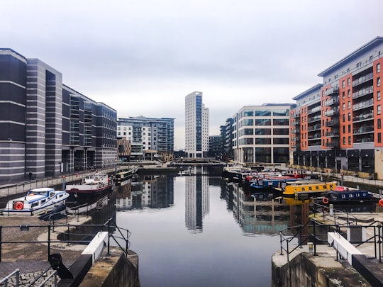 high rise buildings with body of water in Royal Armouries Museum United Kingdom