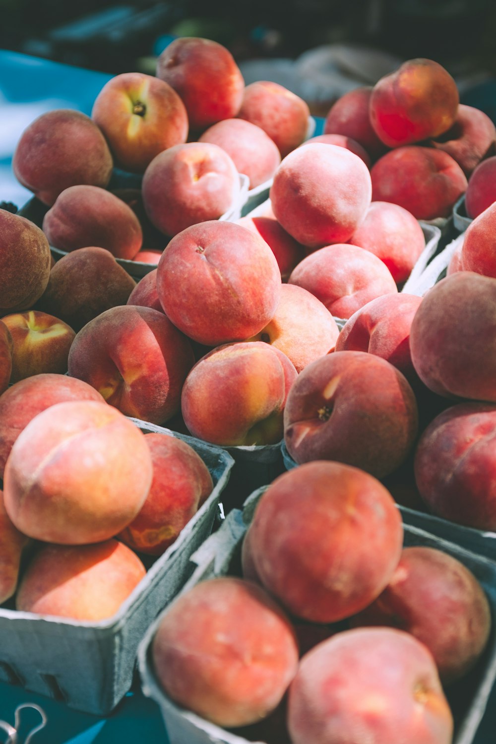 Manzanas rojas en la fotografía de enfoque