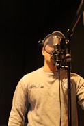 Recording session photo with vocalcraft behind the microphone.