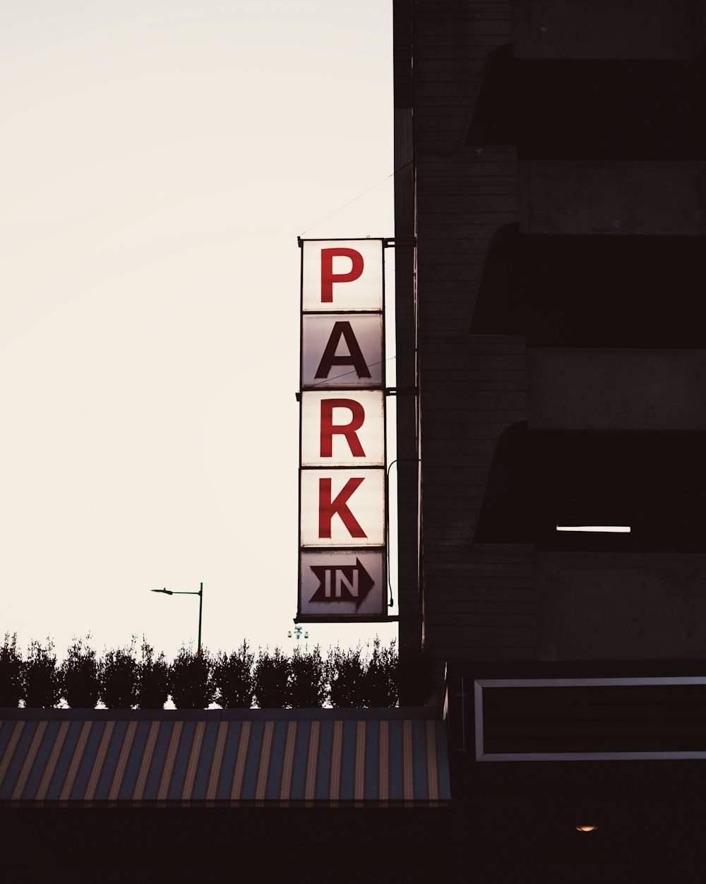 Park In signage