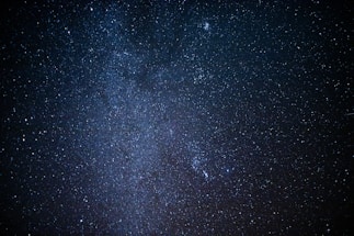blue sky and white stars