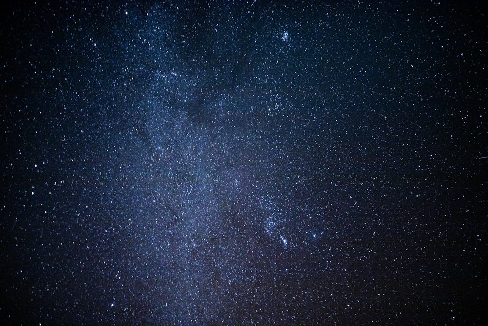 blue sky and white stars