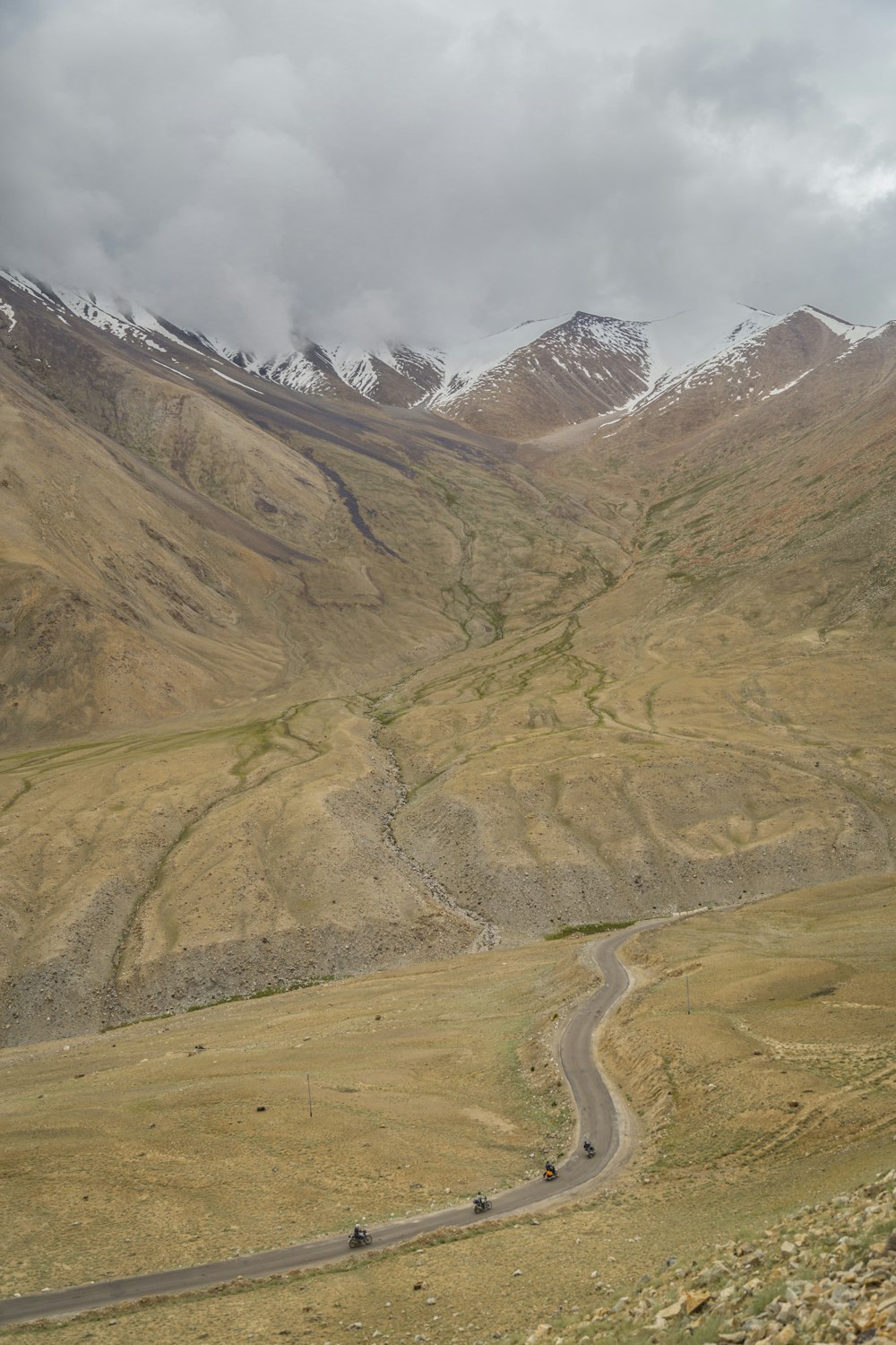 vehicle on road near mountain