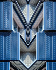blue architectural design