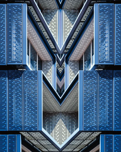 blue architectural design