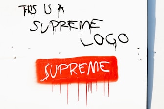 this is a Supreme logo text