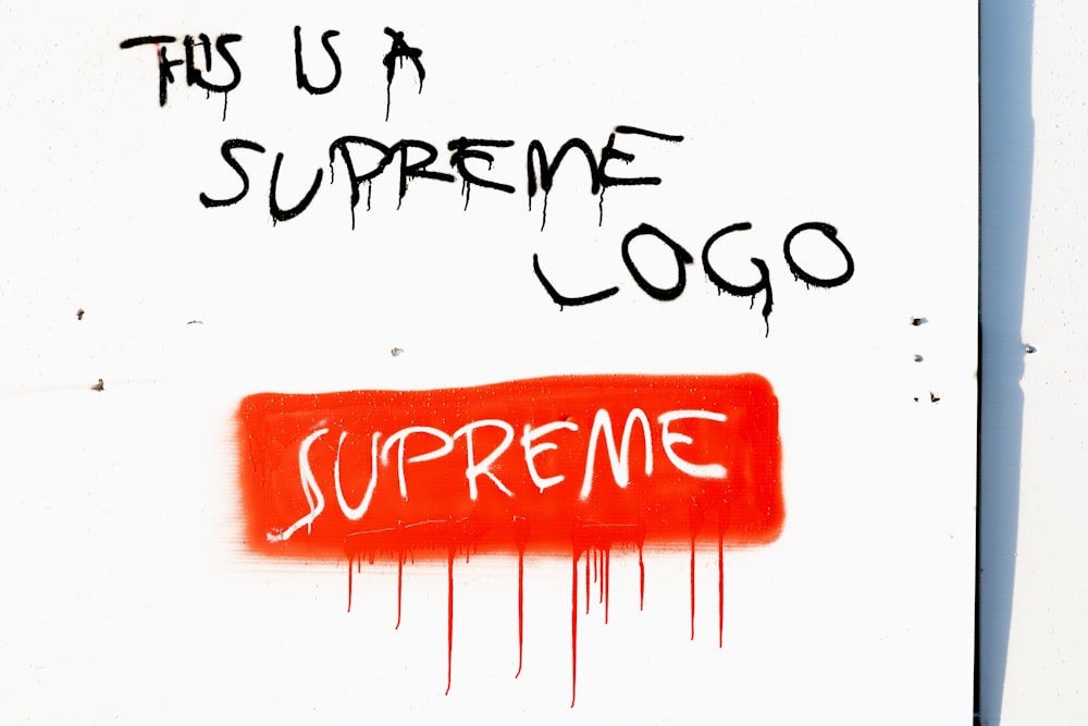 this is a Supreme logo text