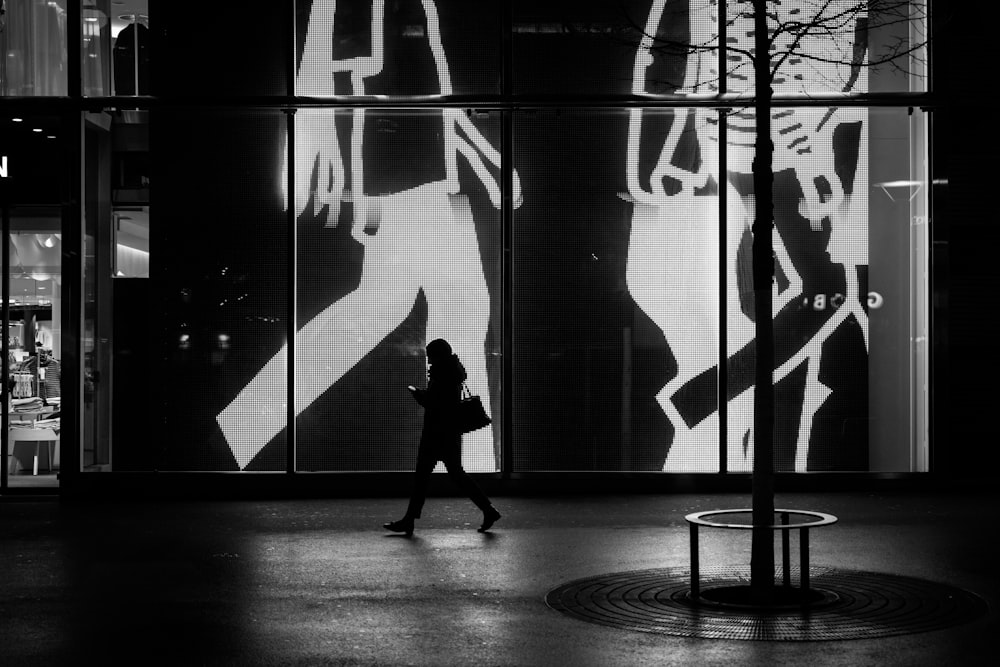 woman walking near the gate