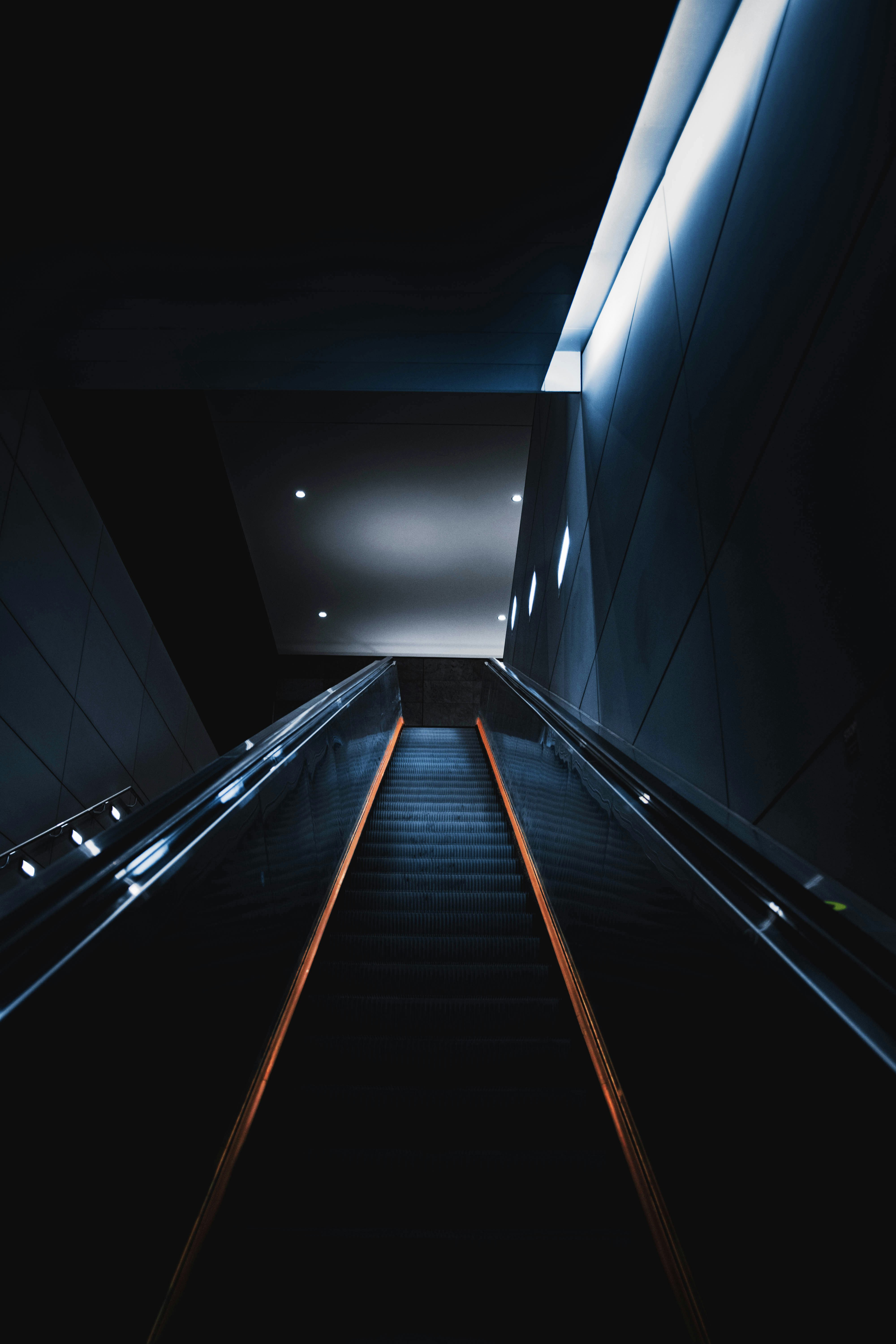 empty escalator