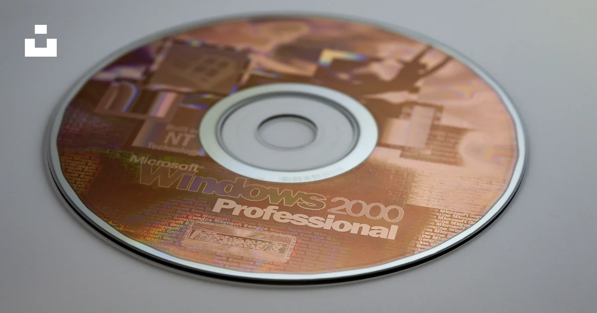 Windows 2000 Program Disc Microsoft Windows 2000 Professional disc photo – Free Grey Image on ...